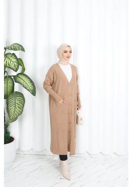 Cepli Uzun Triko Hırka fiyatları