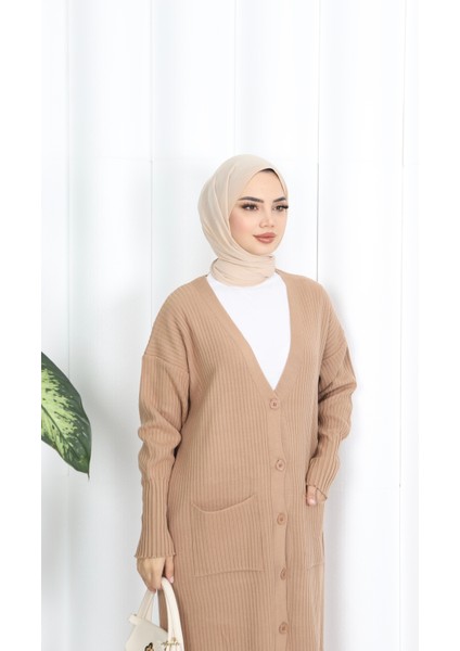 Cepli Uzun Triko Hırka fırsatları