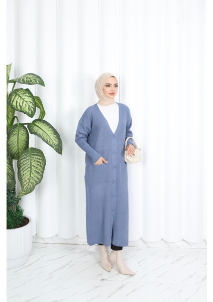 Cepli Uzun Triko Hırka fiyatları