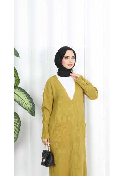 Cepli Uzun Triko Hırka fırsatları