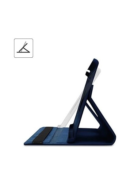 M10 Plus TB-X606F TB-X606X ile Uyumlu Kılıf 360 Dönebilen Standlı Case Lacivert fırsatları