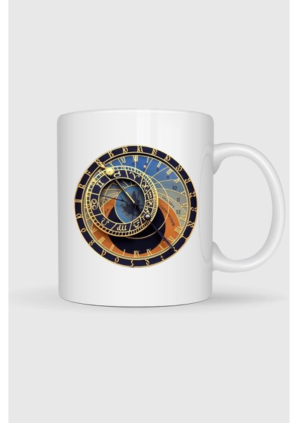 Prague Astronomical Clock Old Town Tasarımlı Kupa Bardak