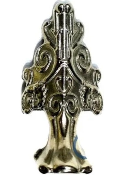 Lükens Sandık Ayağı, Kutu Ayak 4 cm - Nikel, 50 Adet