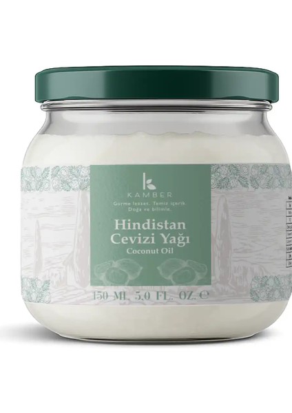 %100 Doğal Hindistan Cevizi Yağı 150ML ( Güney Asya’dan)