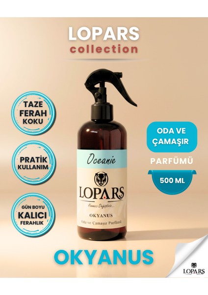 Okyanus 500 ml Oda ve Çamaşır Parfümü (Oda Kokusu)
