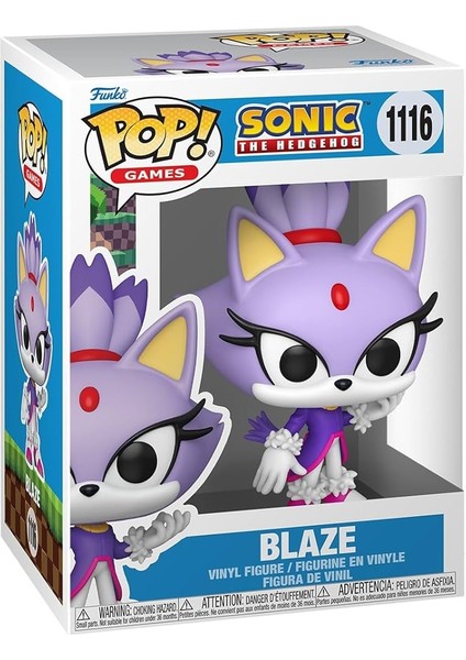 Pop! Games: Sonic - Blaze The Cat - Sonic The Hedgehog - Collectable Vinyl Figure