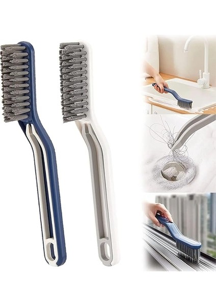 E-Ticaret Çok Fonksiyonlu Zemin Derzi Fırçası,sert Kıllı Temizleme Fırçası, Klipsli Uzun Sap, Küf Giderici, Derz Fırçası, Banyo, Mutfak, Yer Fayansları Için fırsatları