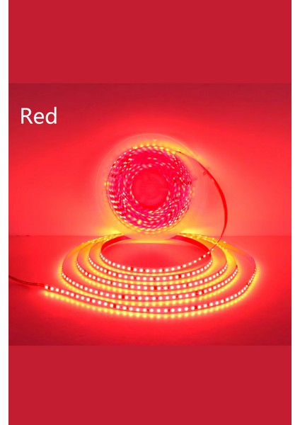 220 Volt Şerit LED Dim Edilebilir 10 cm De Bir Kesilebilir Kırmızı IP20 Şerit LED (10 Metre)