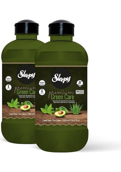 Premium Green Care Serisi Sıvı Sabun 2X1500 ml