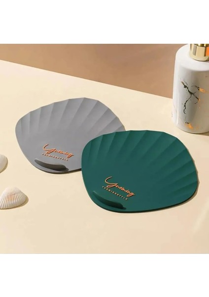 Deniz Kabuğu Desenli Kötü Koku Önleyici Silikon Mat Banyo Mutfak Lavabo Balkon Tıkaç Kapağı Siyah fırsatları