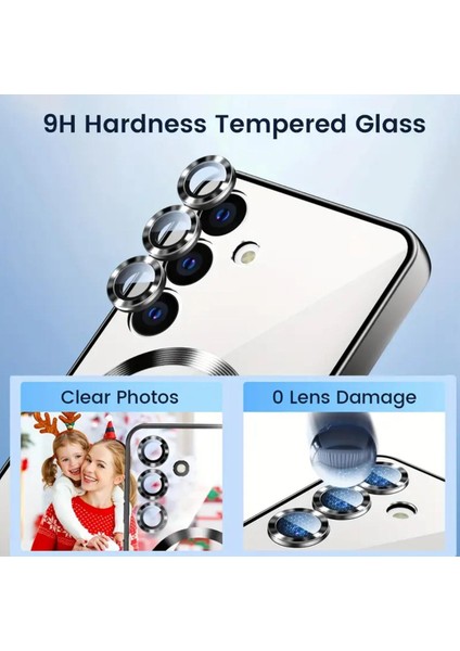 Samsung Galaxy A54 5g Kılıf Magsafe Manyetik Kablosuz Şarj Destekli Şeffaf Parlak Renk Lens Korumalı modelleri