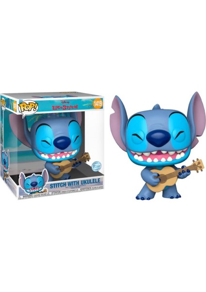 Pop! Lilo & Stitch - Stitch With Ukelele 10" Jumbo #1419