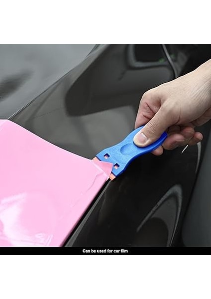 Mini Kazıyıcı - 10 Plastik Bıçaklı Spatula, Yapışkan ve Yapıştırıcı Çıkarıcı, Mavi indirimleri