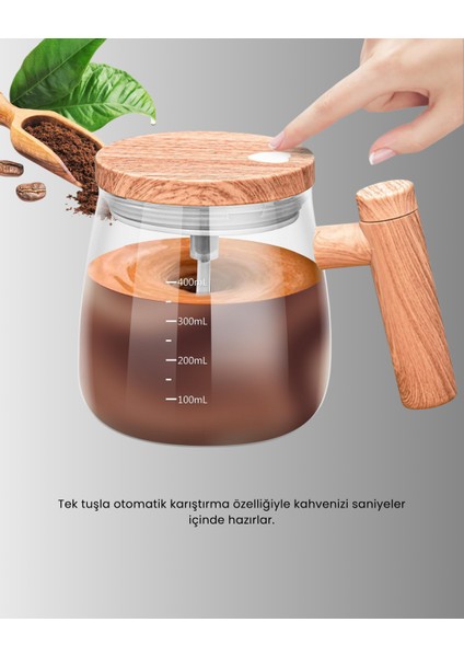 Isıtıcılı Manyetik Karıştırıcı Kupa – 400 Ml, C Tipi Şarjlı, Akıllı Tasarım fiyatları