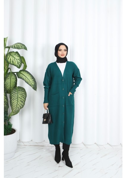 Cepli Uzun Triko Hırka fiyatları