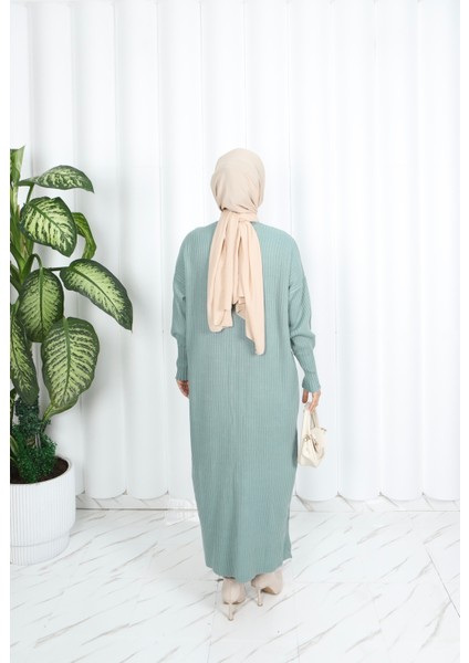 Cepli Uzun Triko Hırka