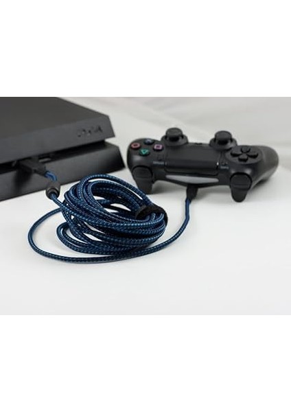 4 M Şarj Kablosu/usb Kablosu/kontrol Kablosu / Ps4 Kablo Denetleyicisi / Ps4 Şarj Kablosu/mikro USB Kablosu/denetleyici Kablosu, Ps4 ve Xbox One x Controller Için, Siyah/mavi Micro-Usb fiyatları