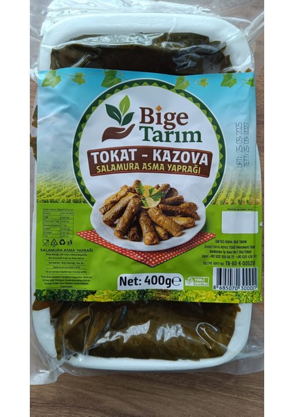 400 gr Salamura Tokat Yaprağı - Vakumlu Poşet