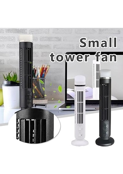 Yatak Odası Için Bladeless Tower Fan, 90 ° Salınan Ayakta Duran Fan, Kayma Anti Ped, Portatif USB Masa Fanı Hafif, Ev Yatak Odası Ofisi Için Kompakt (Whıte) fiyatları