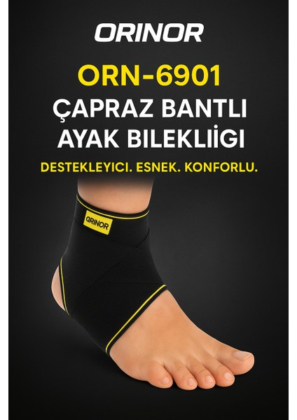Orınor ORN-6902 Ortopedik Çapraz Bantlı Ayak Bilekliği Ayarlanabilir Cırt Bantlı, Nefes Alabilir Destek (Malleol Destekli) – Cross Strap Ankle Support modelleri