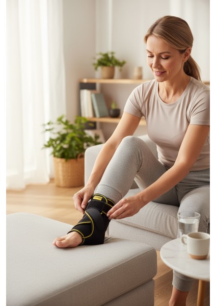 Orınor ORN-6902 Ortopedik Çapraz Bantlı Ayak Bilekliği Ayarlanabilir Cırt Bantlı, Nefes Alabilir Destek (Malleol Destekli) – Cross Strap Ankle Support indirimleri