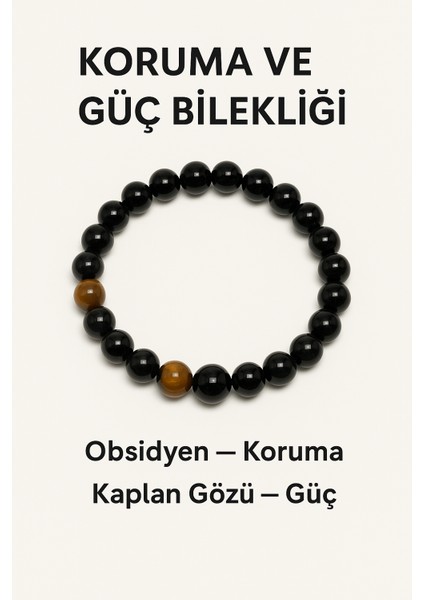 Doğal Akik - Hematit Kararlılık Sağlayan Bileklik | Kaplan Gözü Taşı