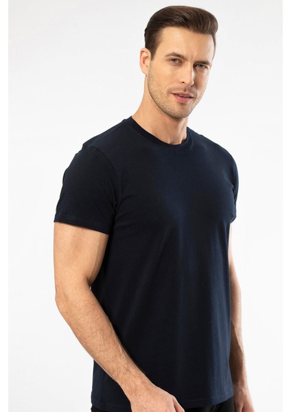 Erkek Kısa Kollu T-Shirt 1307/LACIVERT fiyatları