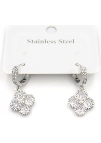 Ieg Vc Yonca Küpe - Gümüş