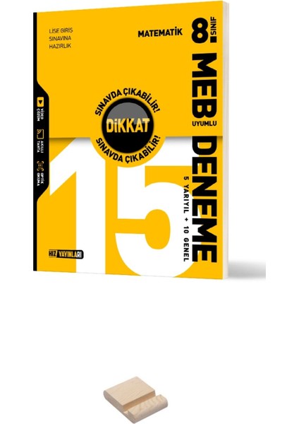 Hız Lgs 8. Sınıf Matematik Meb Uyumlu Deneme Sınavı + Telefon Standı