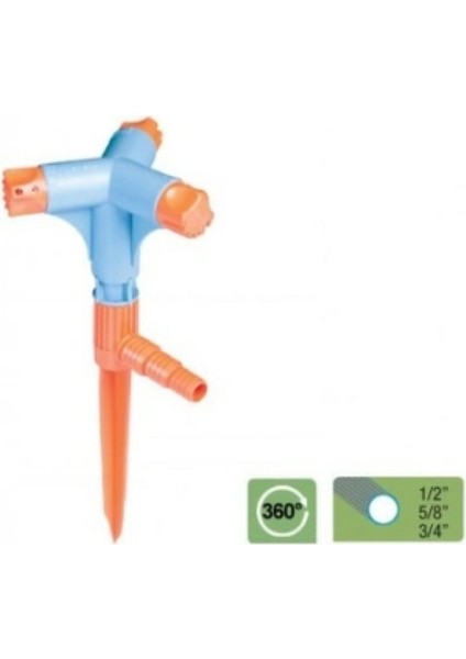 5 Adet 3lü Normal Sprınk Fiskiye Kısa Meme (4887)