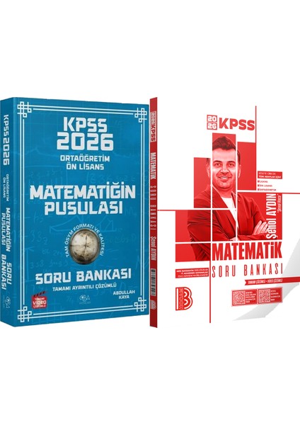 Lise Ortaöğretim Ön Lisans Matematiğin Pusulası Soru Çözümlü - 2026 Kpss Matematik Tamamı Çözümlü Soru Bankası