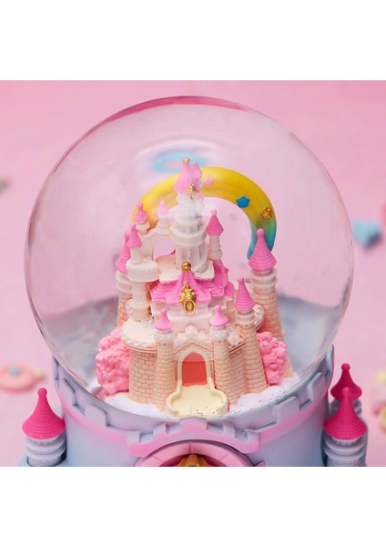 Prenses ve Şato Temalı Işıklı Müzikli Püskürtmeli Büyük Boy Kar Küresi indirimleri