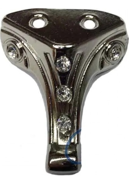 Moda Taşlı Ahşap, Mdf, Sunta Sandık Ayağı, Kutu Ayak 3,5 cm - Nikel