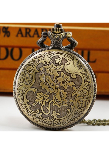 Kişiye Özel Retro Cam Kapaklı Quartz Köstekli Cep Saat modelleri