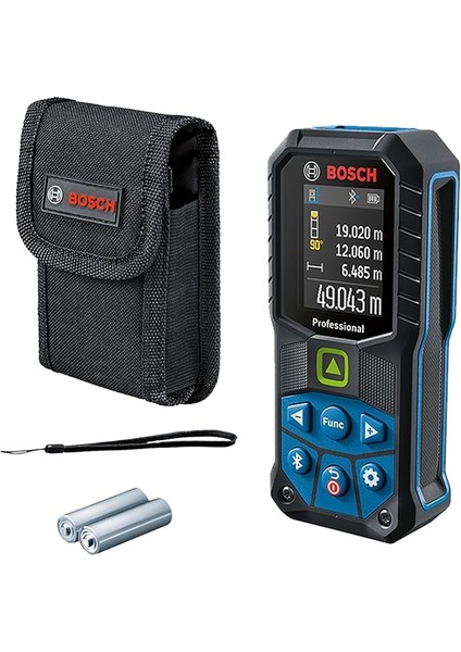 Professional Measurement Measurement Glm 50-27 Cg Yeşil Lazerli Uzaklık Ölçer, 50 Metre, Koruma Çantası, El Kayışı, 2 Pil