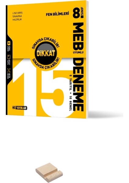 Hız Lgs 8. Sınıf Fen Bilimleri Meb Uyumlu Deneme Sınavı + Telefon Standı