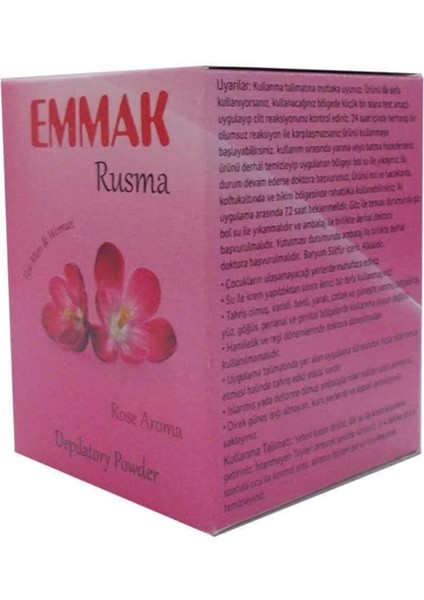 Tüy Dökücü Toz Gül Aromalı Hamam Otu Bay Kadın Rusma 80 gr x 2ADET fiyatları