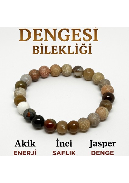 Doğal Jasper - Akik Denge Sağlayan Bileklik | Jasper ve Akik Taşı