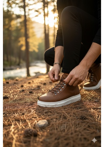 ZRJ206 Bağcıklı Taba Süet Erkek Spor Bot fırsatları