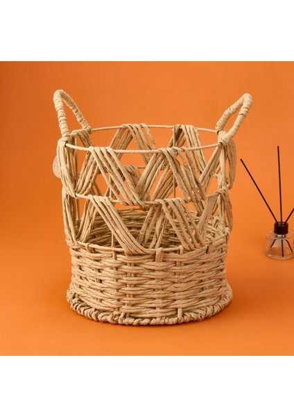 Living Granny Summer Çok Amaçlı Büyük Dekoratif Sepet - Bej - 30X30 cm fiyatları