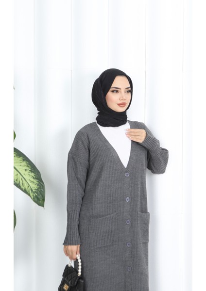 Cepli Uzun Triko Hırka fırsatları