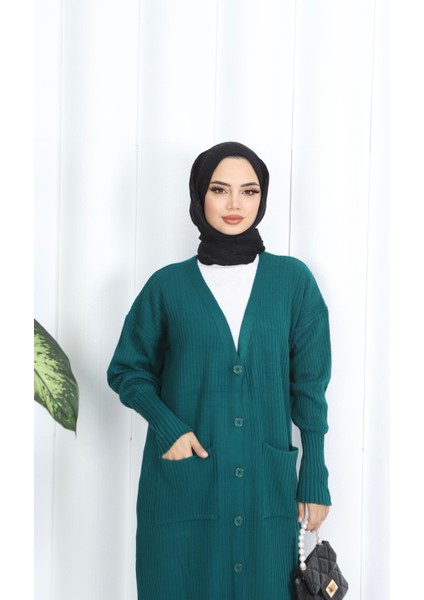 Cepli Uzun Triko Hırka fırsatları