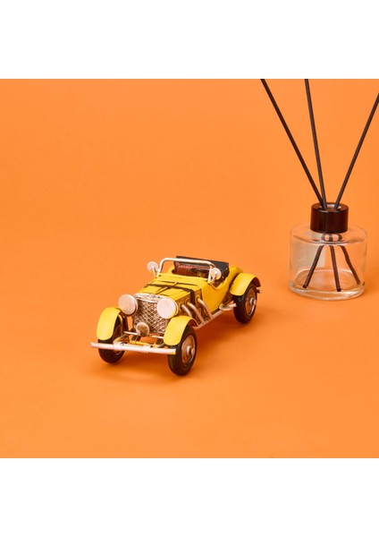 Home Dekoratif Metal Araba - Sarı - 16 cm fiyatları