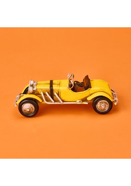 Home Dekoratif Metal Araba - Sarı - 16 cm modelleri