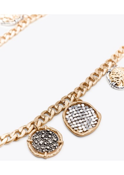 Çoklu Madalyon Charm Kolye modelleri