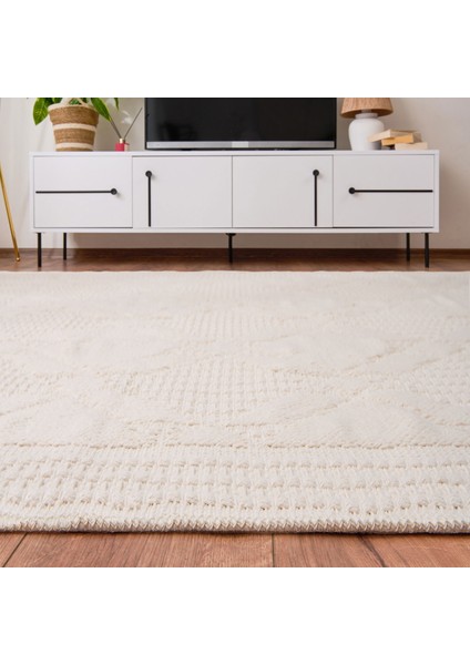 Soft Ruut Rutenna Halı - Ekru - 120X180 cm fiyatları