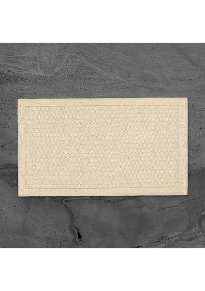Soft Melinda Natürel 2'li Banyo Paspası - Bej - 60X100 cm + 50X60 cm modelleri