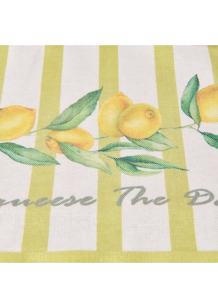 Soft Lime Cello Helios Mutfak Önlüğü - Sarı / Ekru - 54X78 cm fiyatları