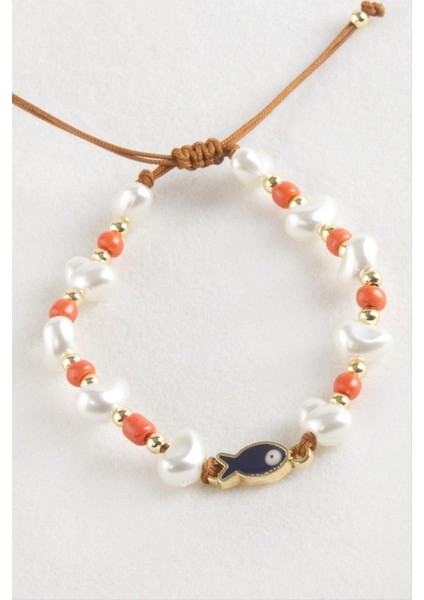 Balık Inci Boncuk Makrome Ip Bileklik fiyatları