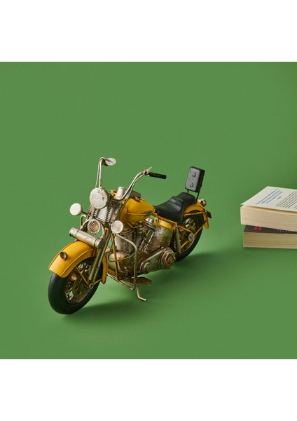 Home Dekoratif Metal Motosiklet - Sarı - 41X22 cm fiyatları